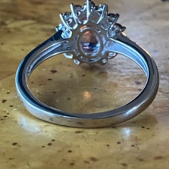Natural Moroccan Amethyst Sterling Silver Ring Size 9 - Picture 5 of 9